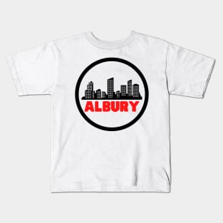 Life Is Better In Albury - Albury Skyline - Albury Tourism - Albury Skyline City Travel & Adventure Lover Kids T-Shirt